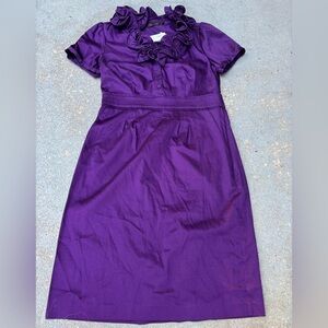 The Limited Rich Purple Ruffle Dress